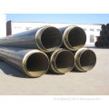 pe anti corrosion steel jacket steam insulation pipe with glass wool for steam supply